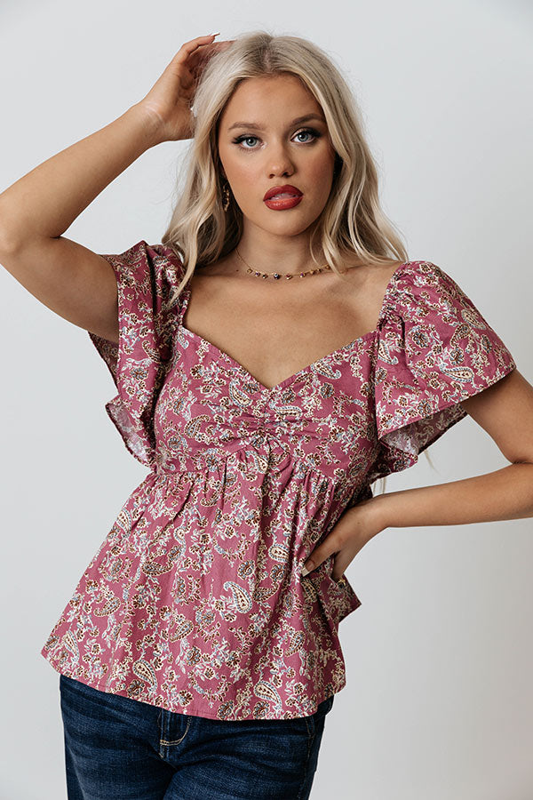 Making Sunny Moves Babydoll Top