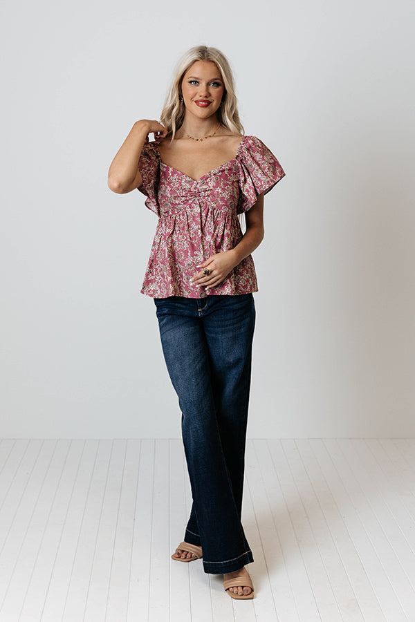 Making Sunny Moves Babydoll Top