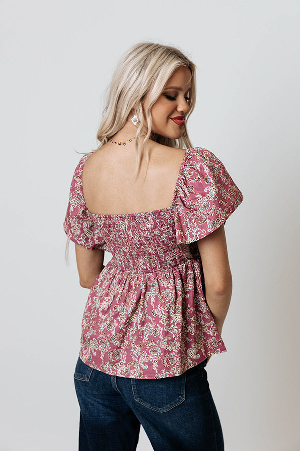 Making Sunny Moves Babydoll Top