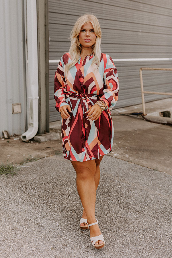 Chic Reveal Color Block Dress Curves