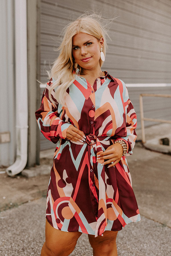 Chic Reveal Color Block Dress Curves