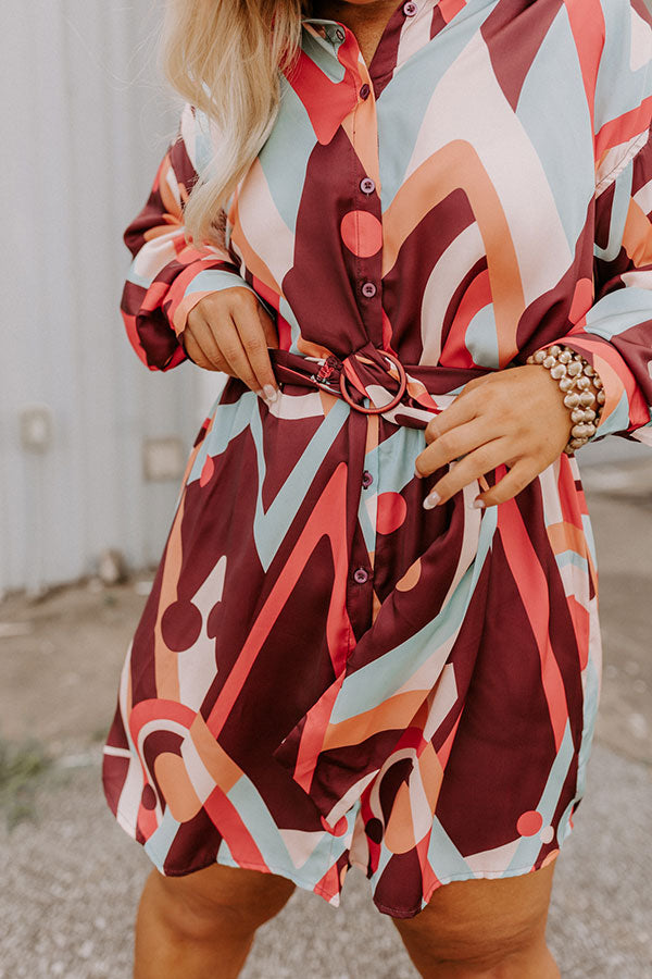 Chic Reveal Color Block Dress Curves