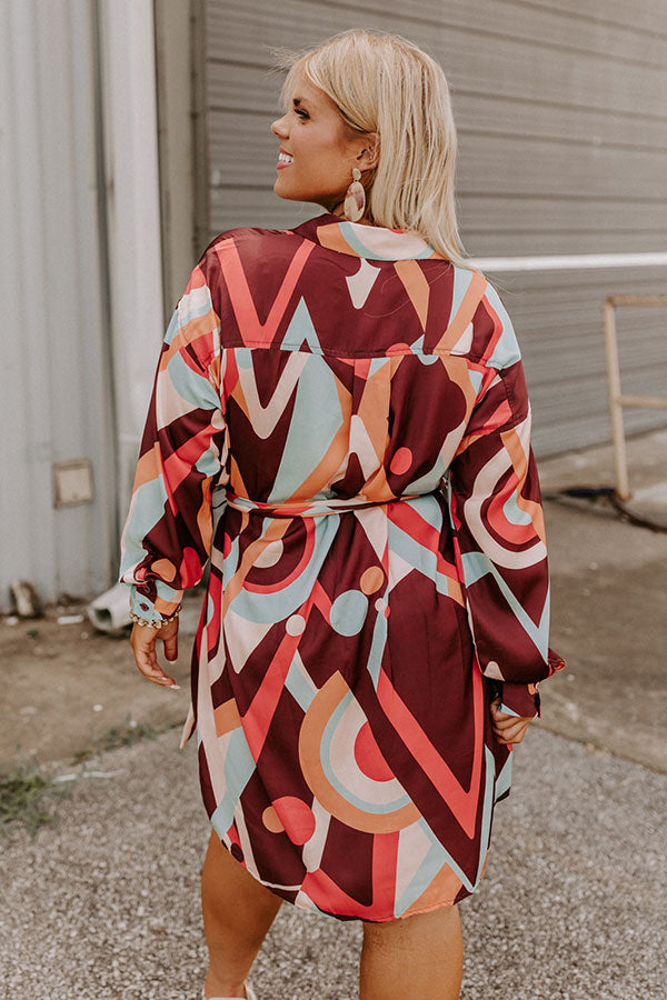 Chic Reveal Color Block Dress Curves