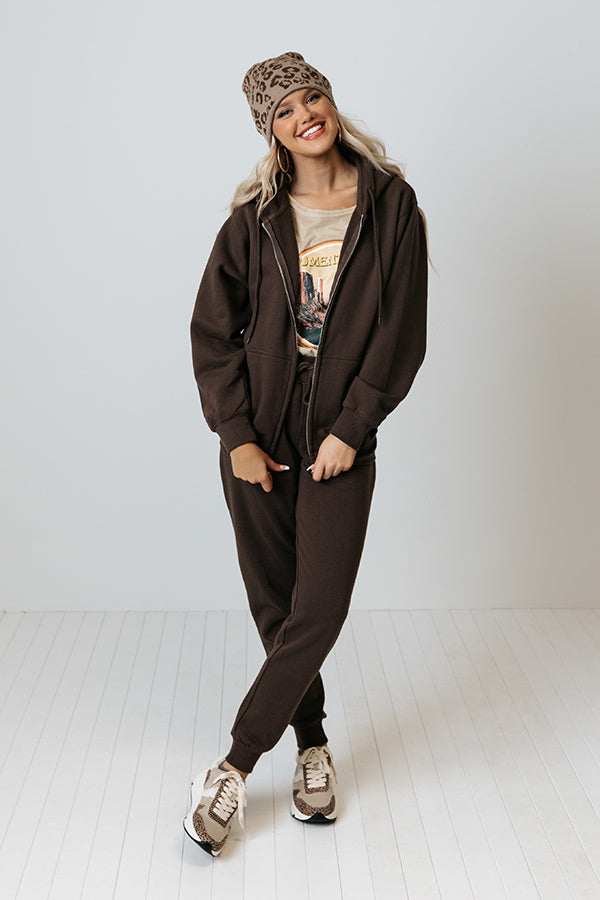 Count On You Sweater In Chestnut