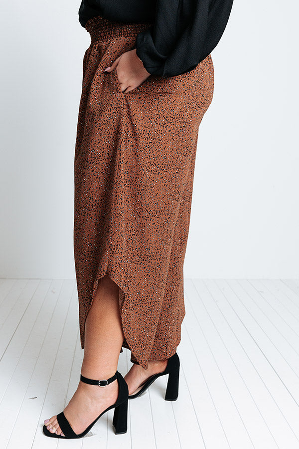 Good Dream Leopard Pants In Cinnamon Curves