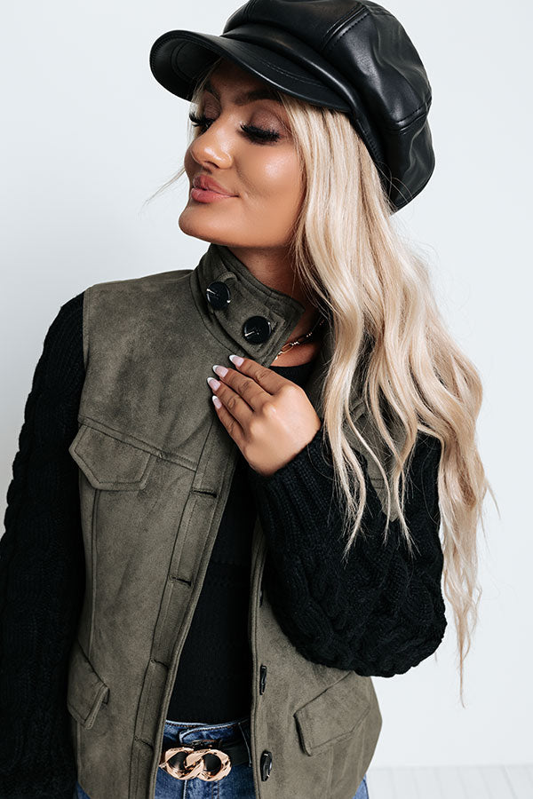 Chic State Faux Suede Jacket