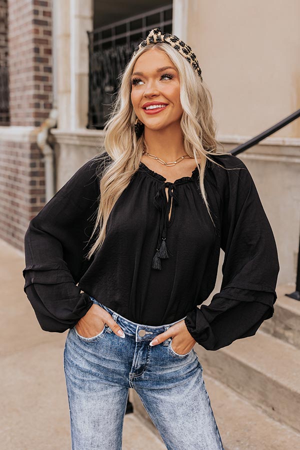 Midtown Mod Bodysuit In Black