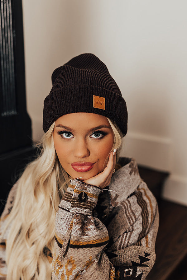 Sundown Chill Beanie In Espresso