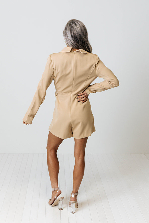 On The Blog Romper In Khaki