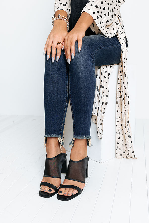 Linx Mesh Heel in Black