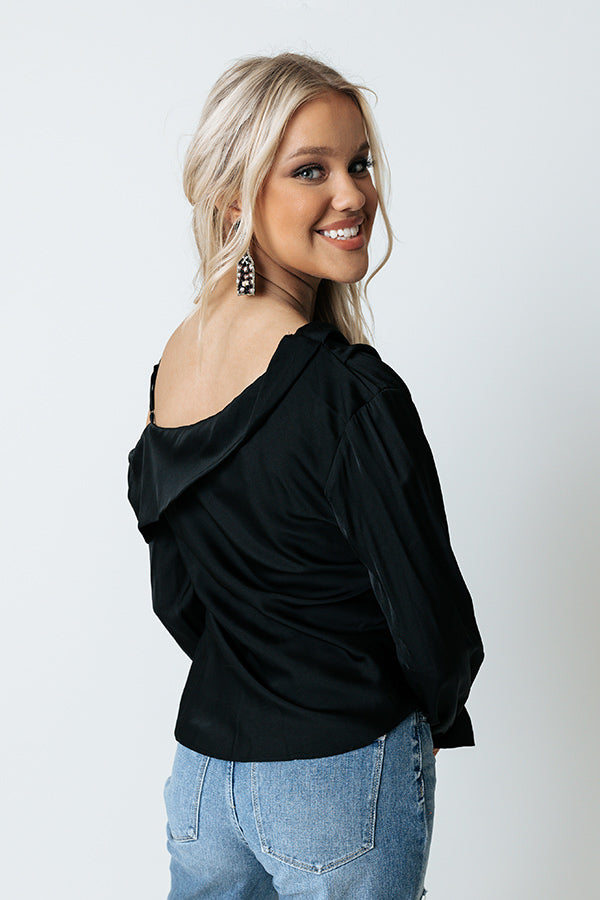 Call The Paparazzi Top In Black