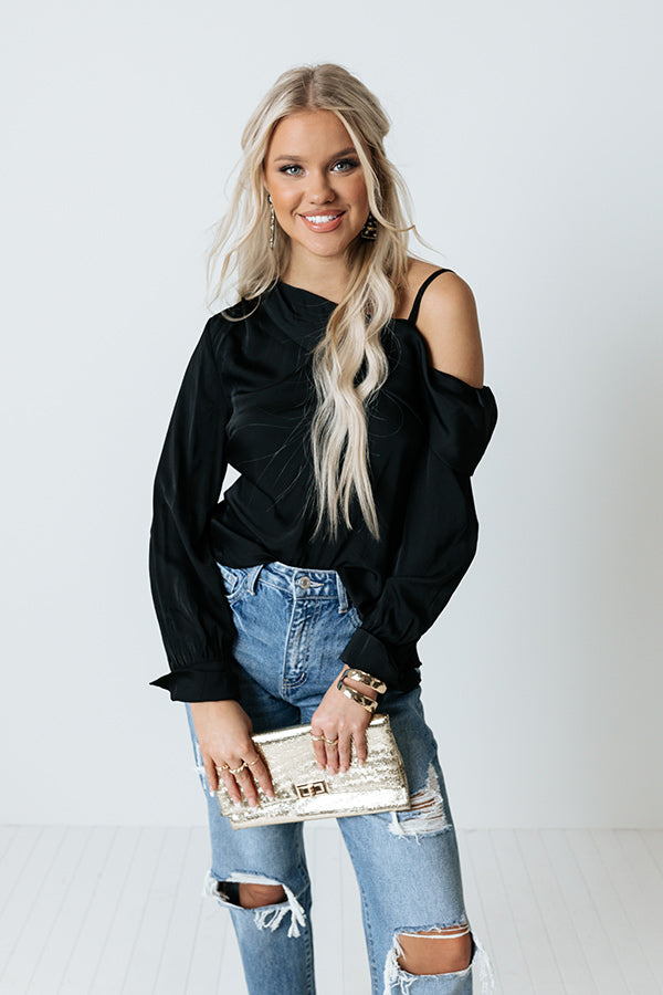 Call The Paparazzi Top In Black