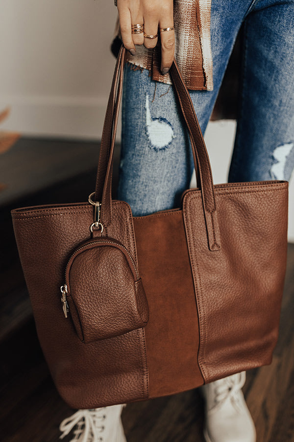 Bucket List Faux Leather Tote