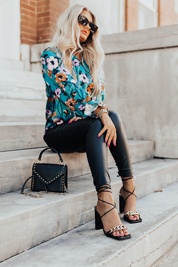 The Emilio Lace Up Heel In Black
