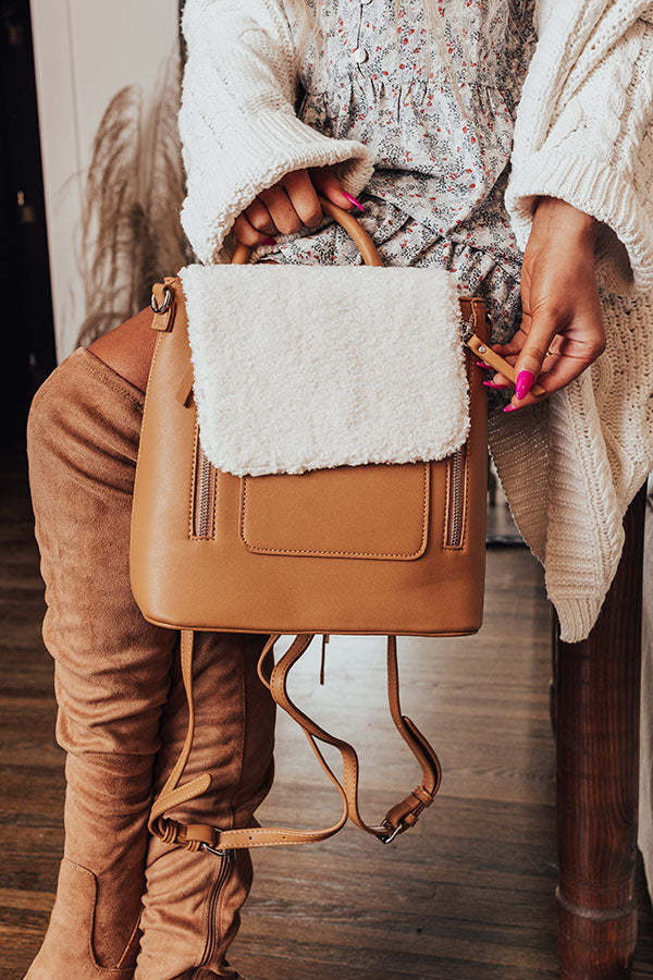 camel faux leather backpack Well Played Faux Leather Backpack In Light Iced Mocha