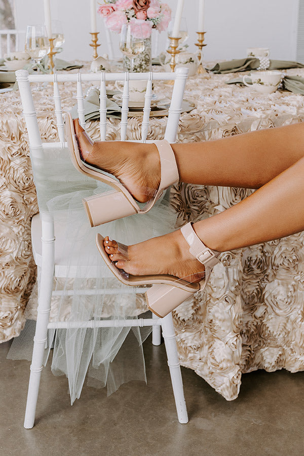 The Misti Patent Heel In Iced Latte