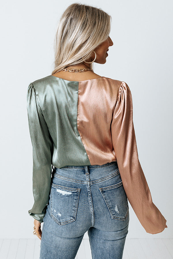 Lovely Little Tune Bodysuit In Pear