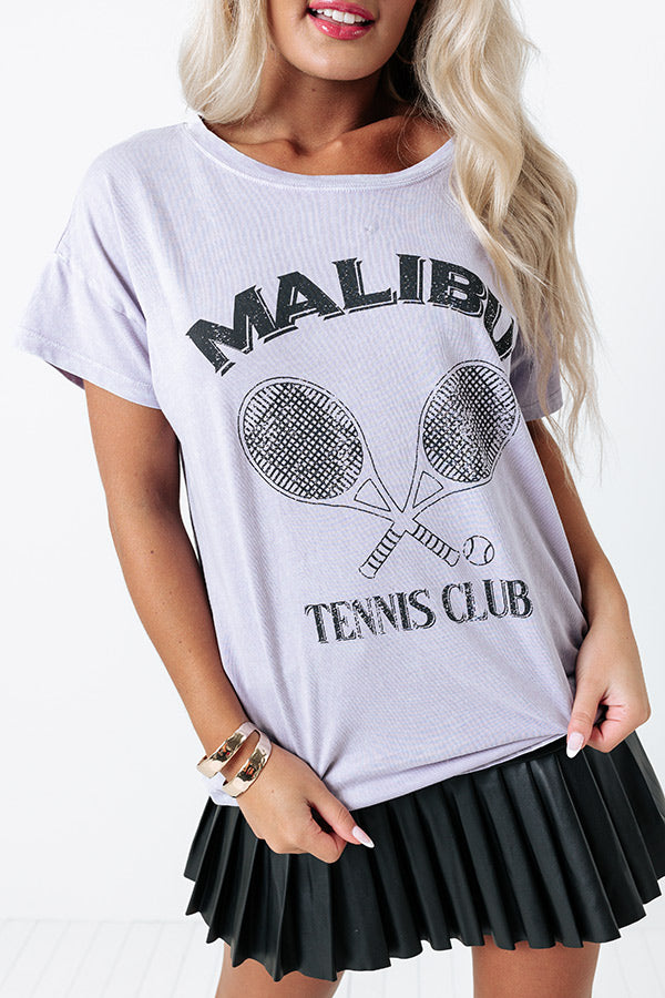 Mineral-Wash Malibu Tennis Club Graphic Tee