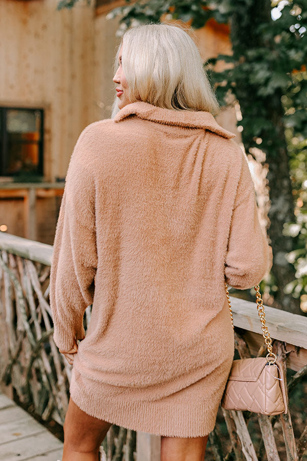 Eiffel Tower Flurries Sweater Dress