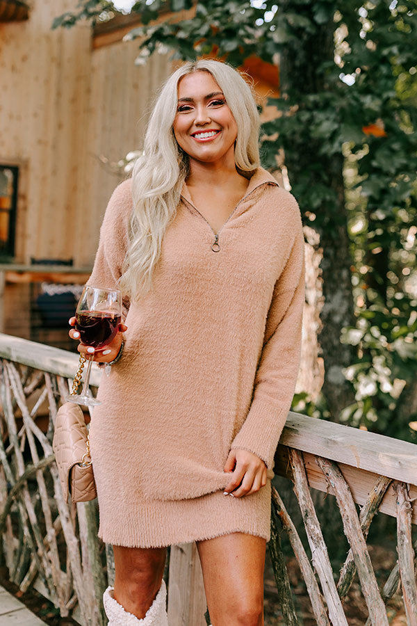 Eiffel Tower Flurries Sweater Dress