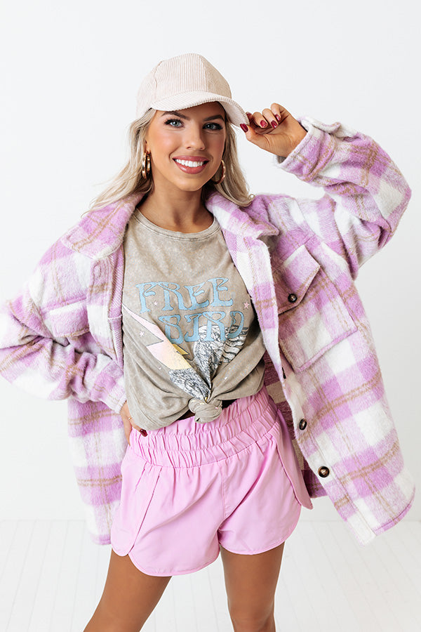 Running Laps High Waist Shorts In Light Pink