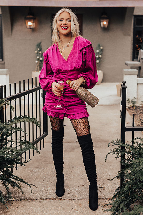 Concert Kisses Ruched Dress