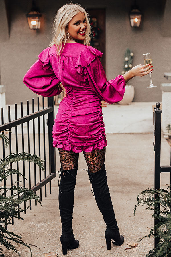 Concert Kisses Ruched Dress