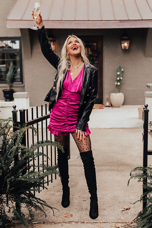 Concert Kisses Ruched Dress