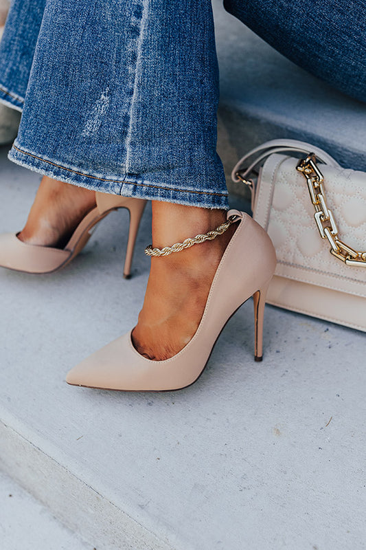 The Priya Heel In Iced Latte