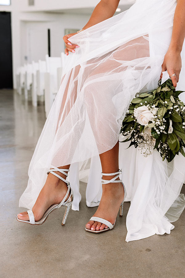 The Quinston Rhinestone Heel In Silver