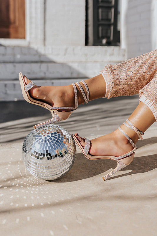 The Quinston Rhinestone Heel In Natural
