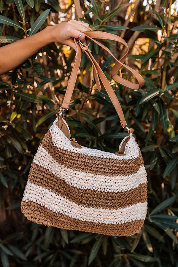 Ora Beach Woven Tote in Tan