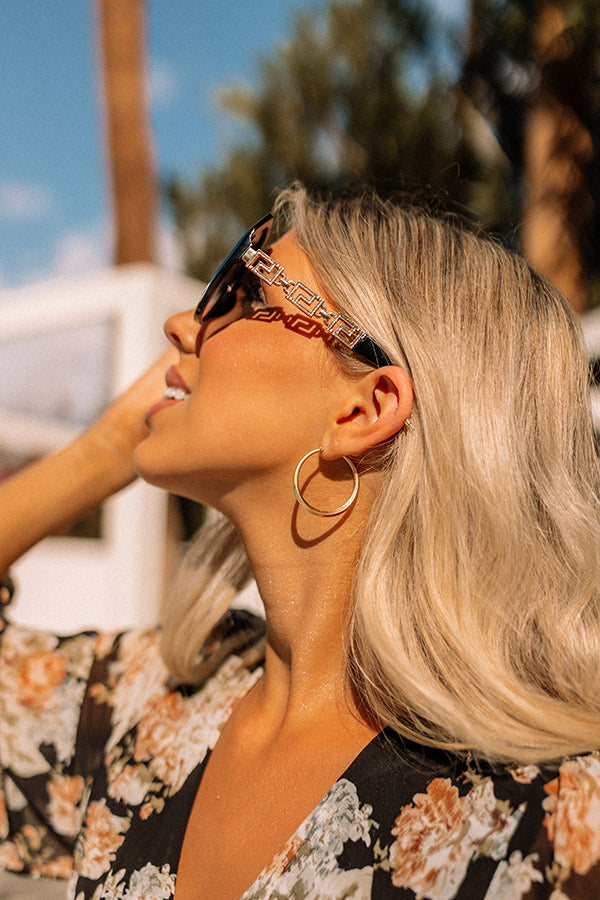 Coastal Jam Sunnies In Black With Faded Lens