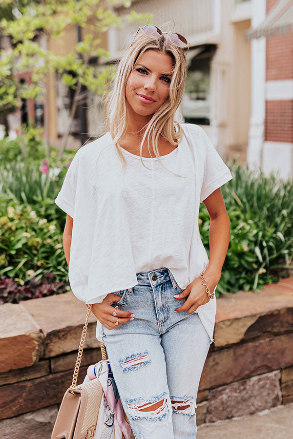 Sunny Refresh Shift Top In White