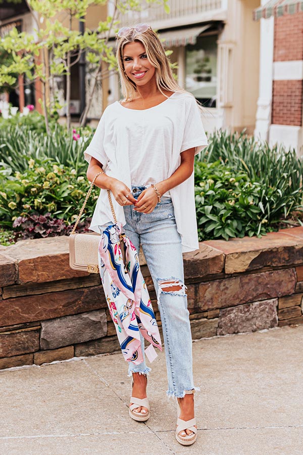 Sunny Refresh Shift Top In White