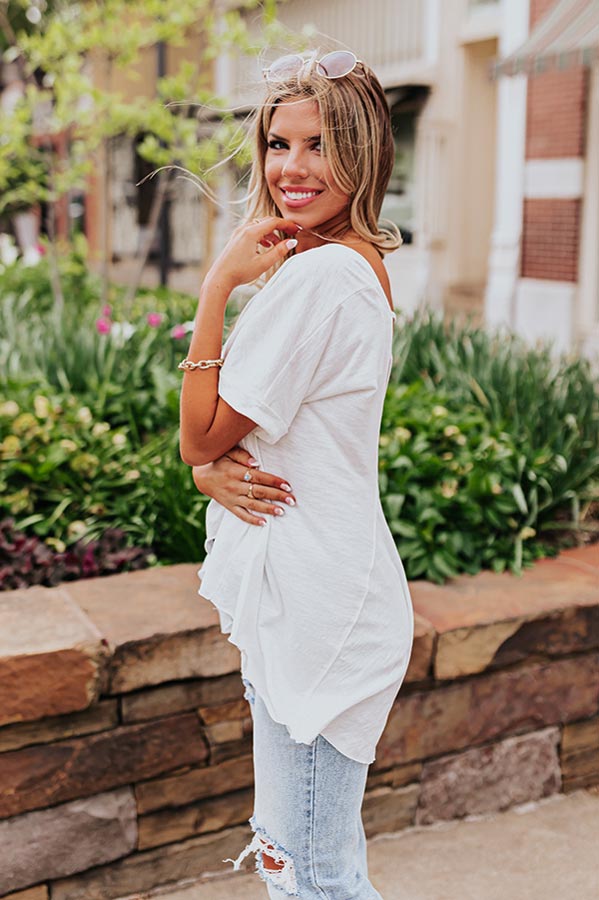 Sunny Refresh Shift Top In White