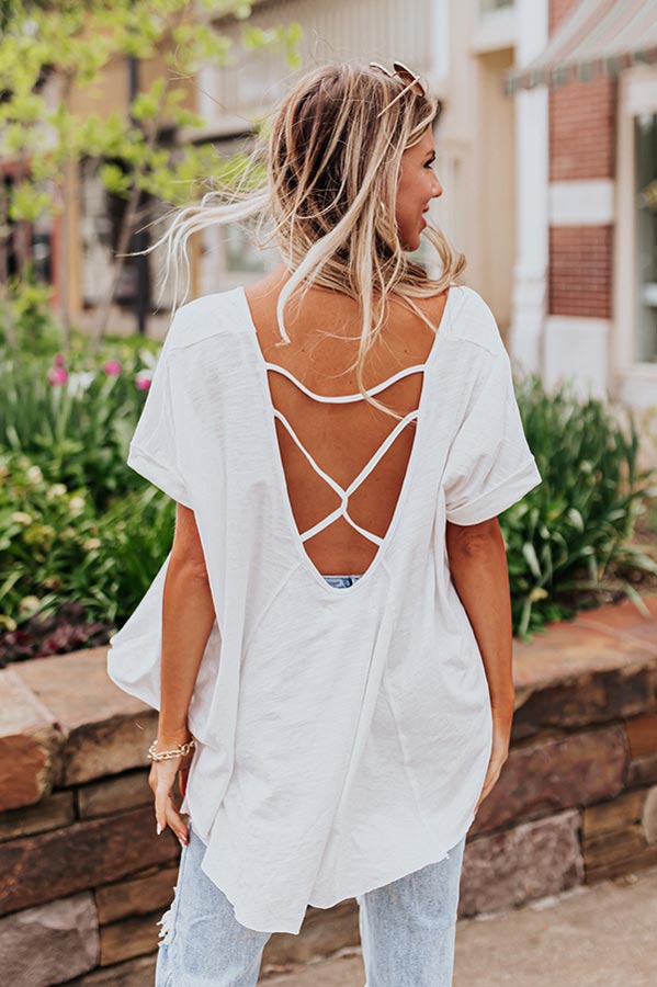Sunny Refresh Shift Top In White