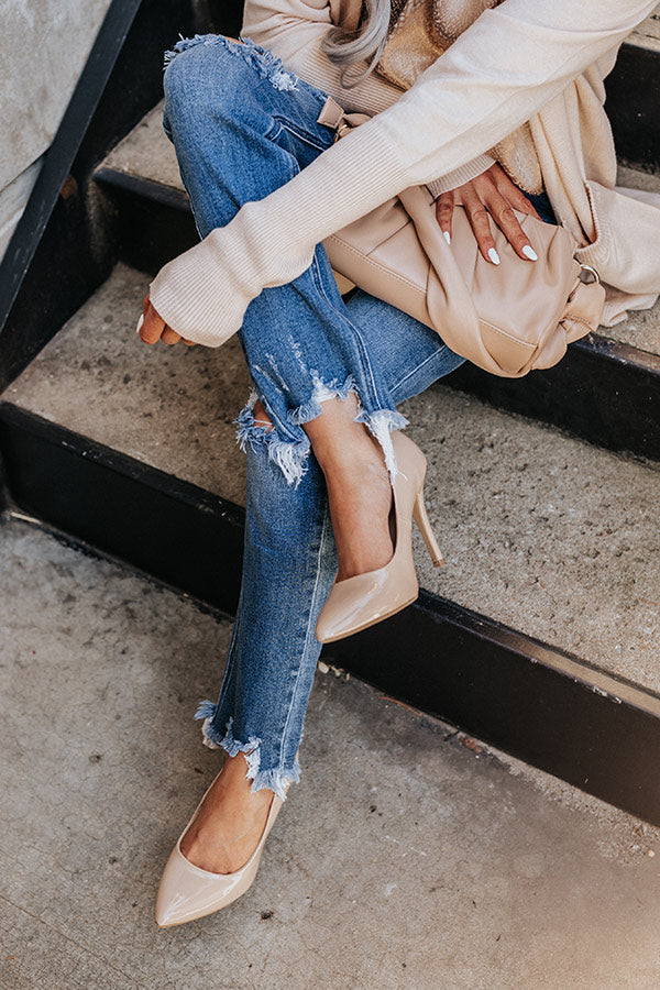 The Tolly Faux Nubuck Heel
