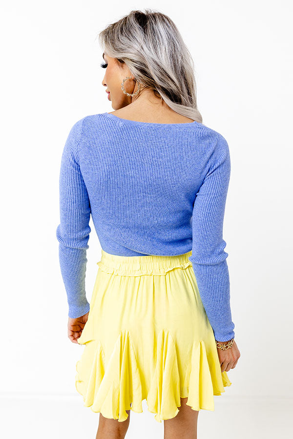 Headed For Happy Hour Skort In Yellow