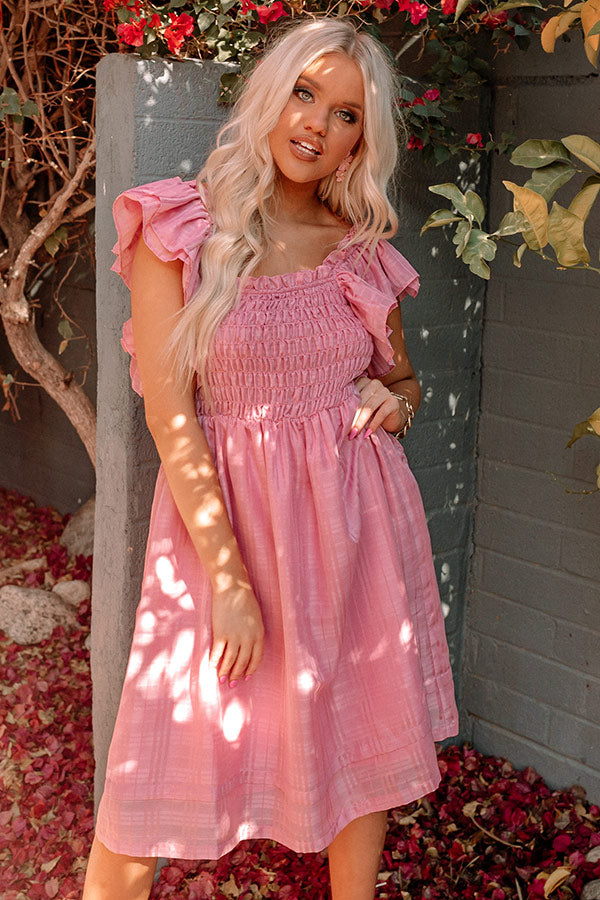 Covington Kisses Smocked Midi