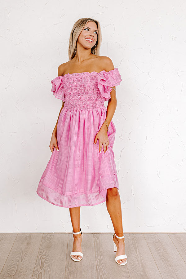 Covington Kisses Smocked Midi