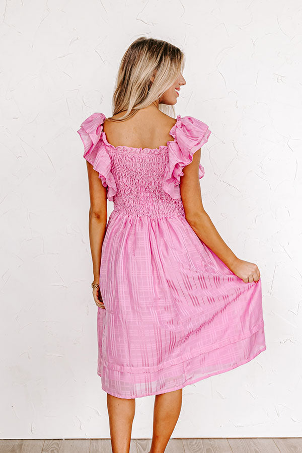 Covington Kisses Smocked Midi