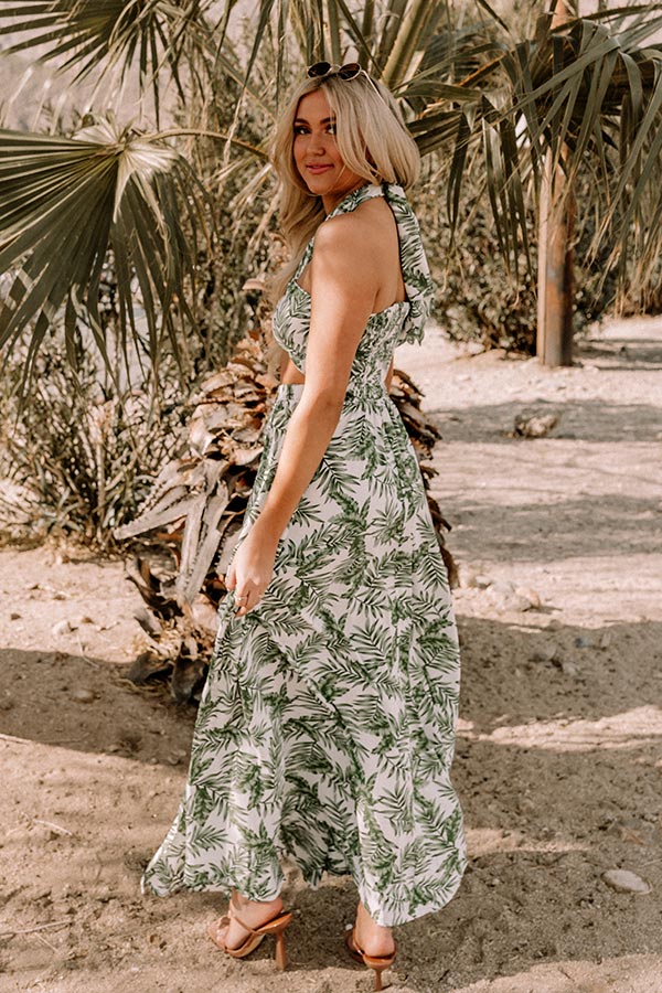Hello From Barbados Front Tie Crop Top