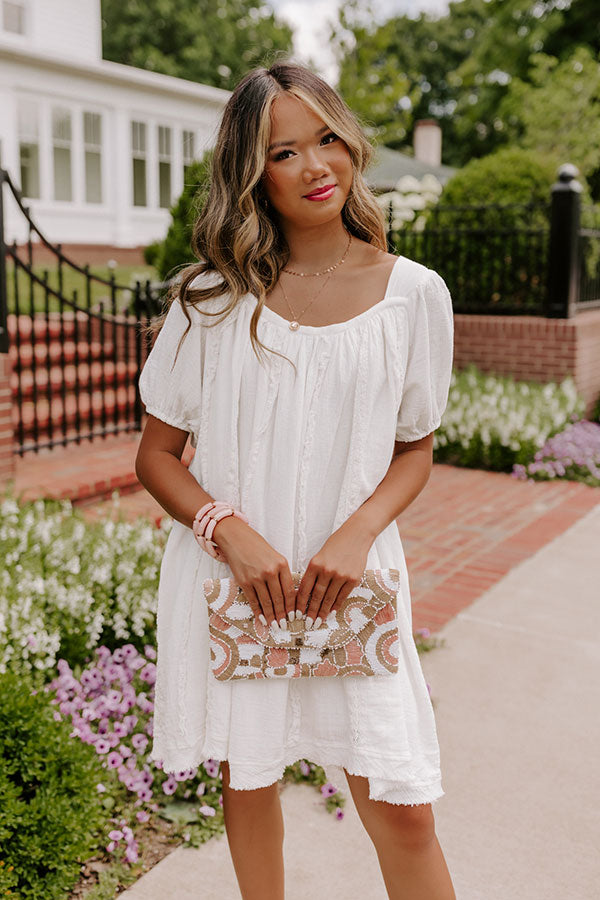 California Casa Shift Dress In Ivory