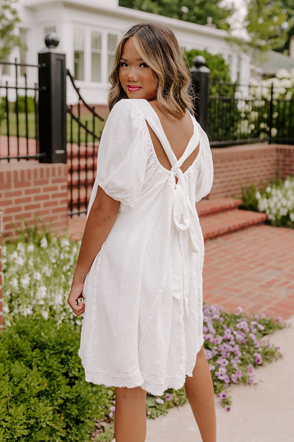 California Casa Shift Dress In Ivory