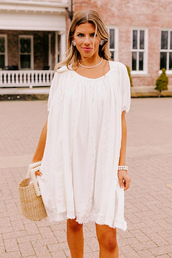 California Casa Shift Dress In Ivory Impressions Outlet California Casa Shift Dress In Ivory Impressions Outlet