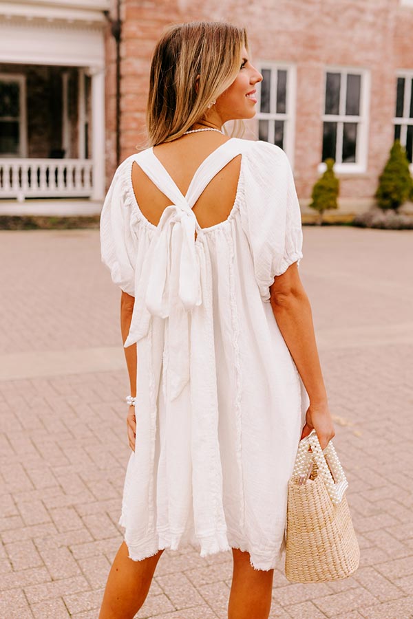 California Casa Shift Dress In Ivory