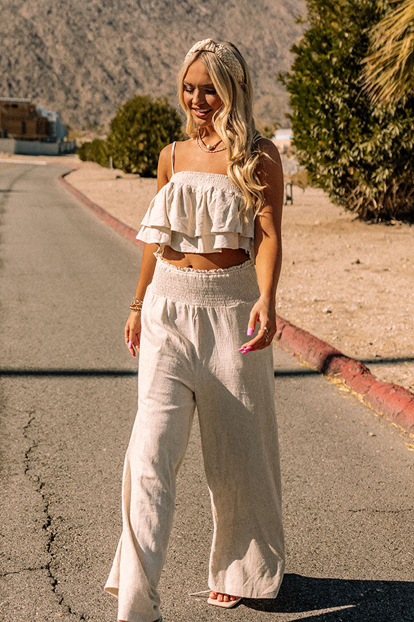 Seashells And Seychelles Crop Top
