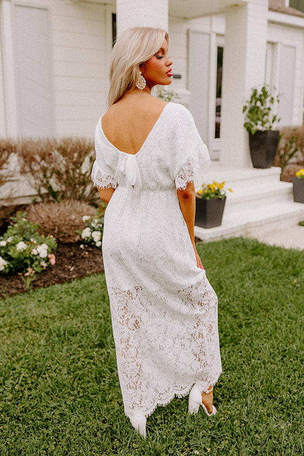 Champagne Getaway Lace Midi