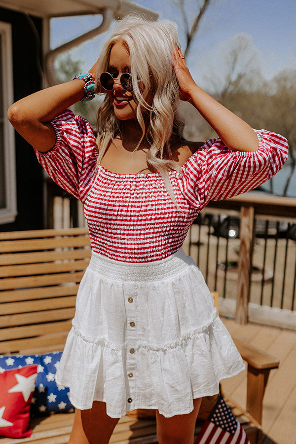 The Gizelle Skirt In White